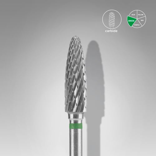 Carbide nail drill bit corn green EXPERT head diameter 4 mm / working part 14 mm