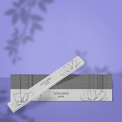 Straight jumbo mineral nail file EXPERT 20 80/80 grit (25 pcs)
